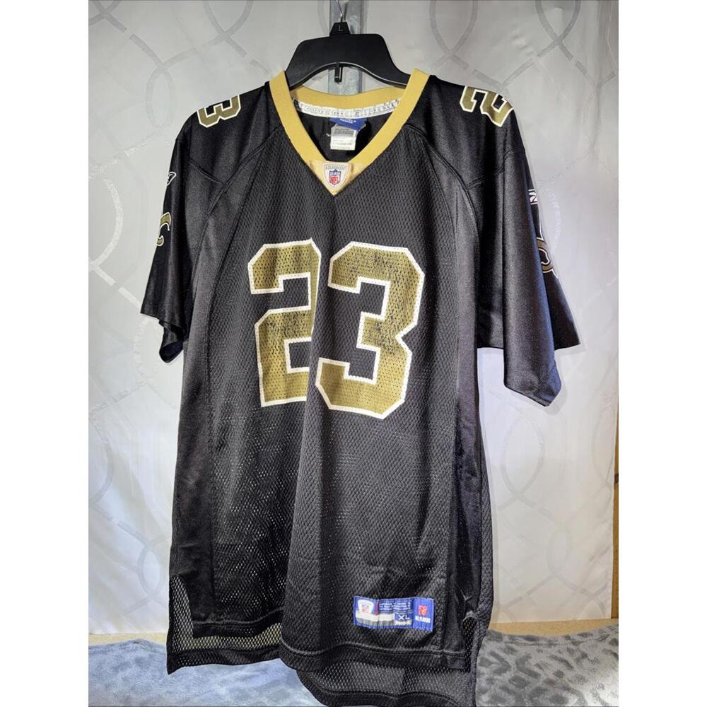 NFL REEBOK Youth Black #23 NEW ORLEANS SAINTS  Football Jersey XL